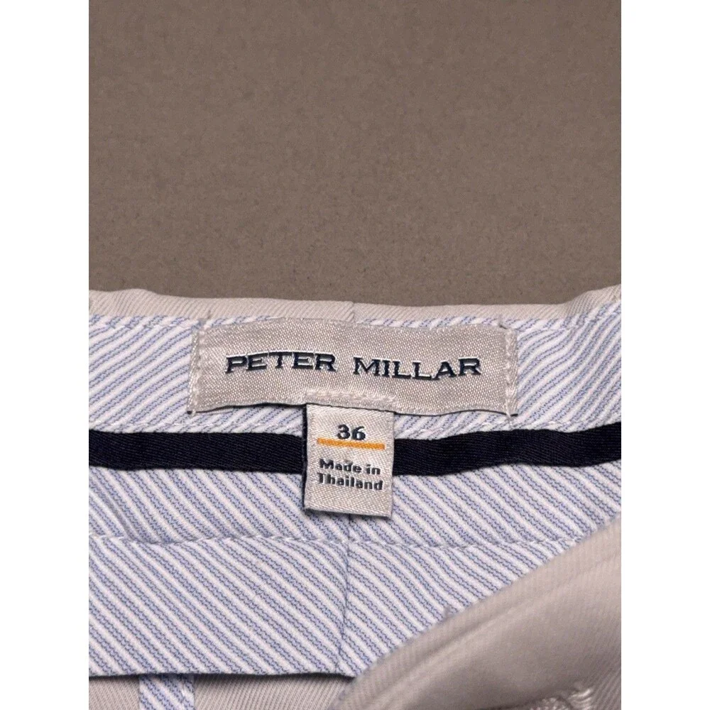 Peter Millar Crown Sport Men's Golf Shorts Light Gray Size 36